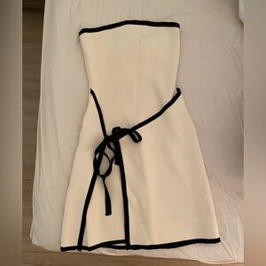 Meshki Cream Dress with Black Accents - NEW with tags!